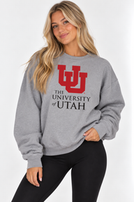 Utah Unisex Crewneck | "UU Univ of Utah" Grey Crewneck