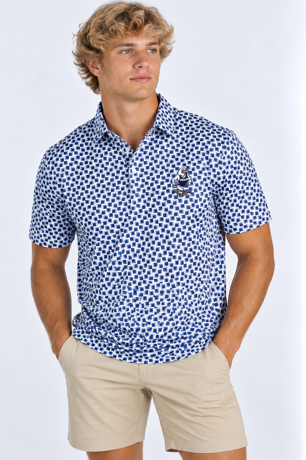 Georgia Southern Men's | "Checkered Strutter" Polo