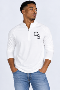 Georgia Southern Men's | "GS" White 1/4 Zip