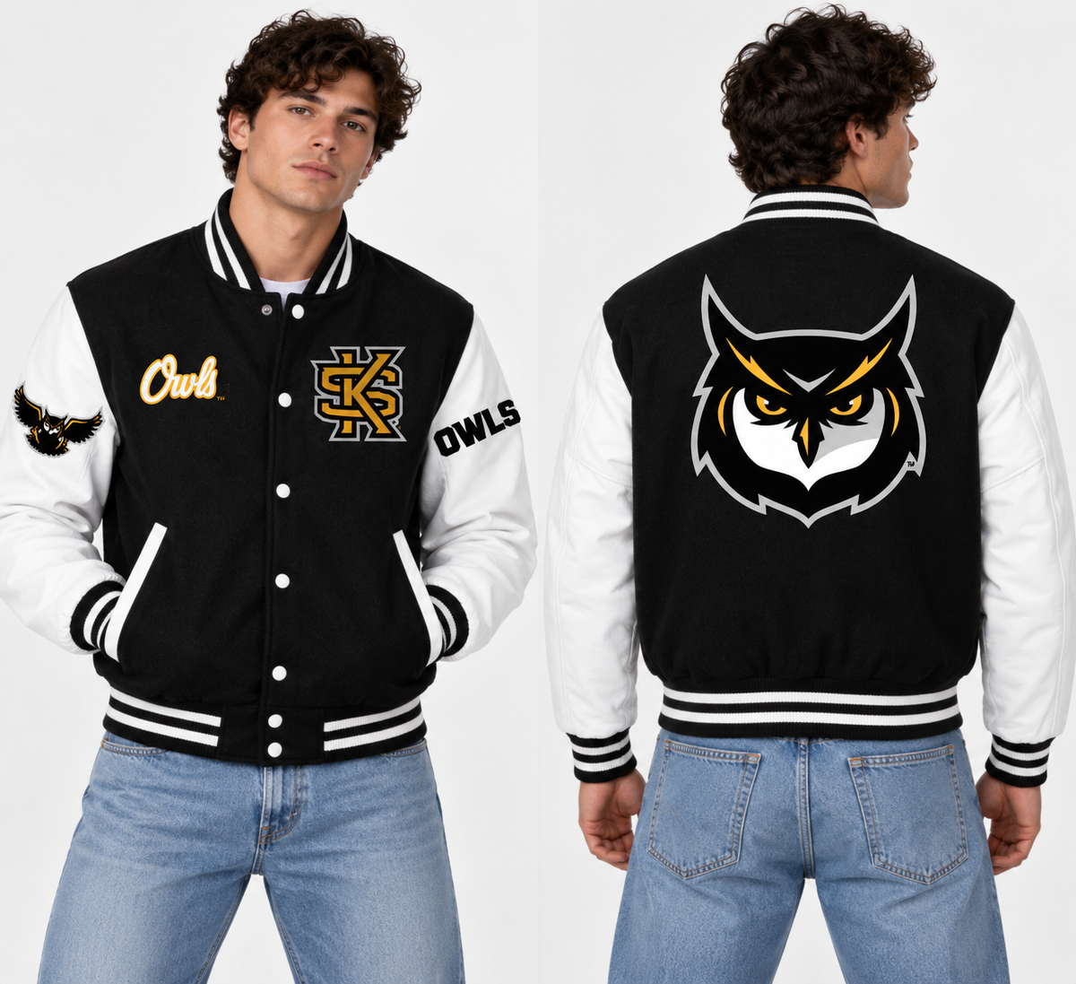 Kennesaw State Unisex | “Varsity Owl” Letterman Jacket