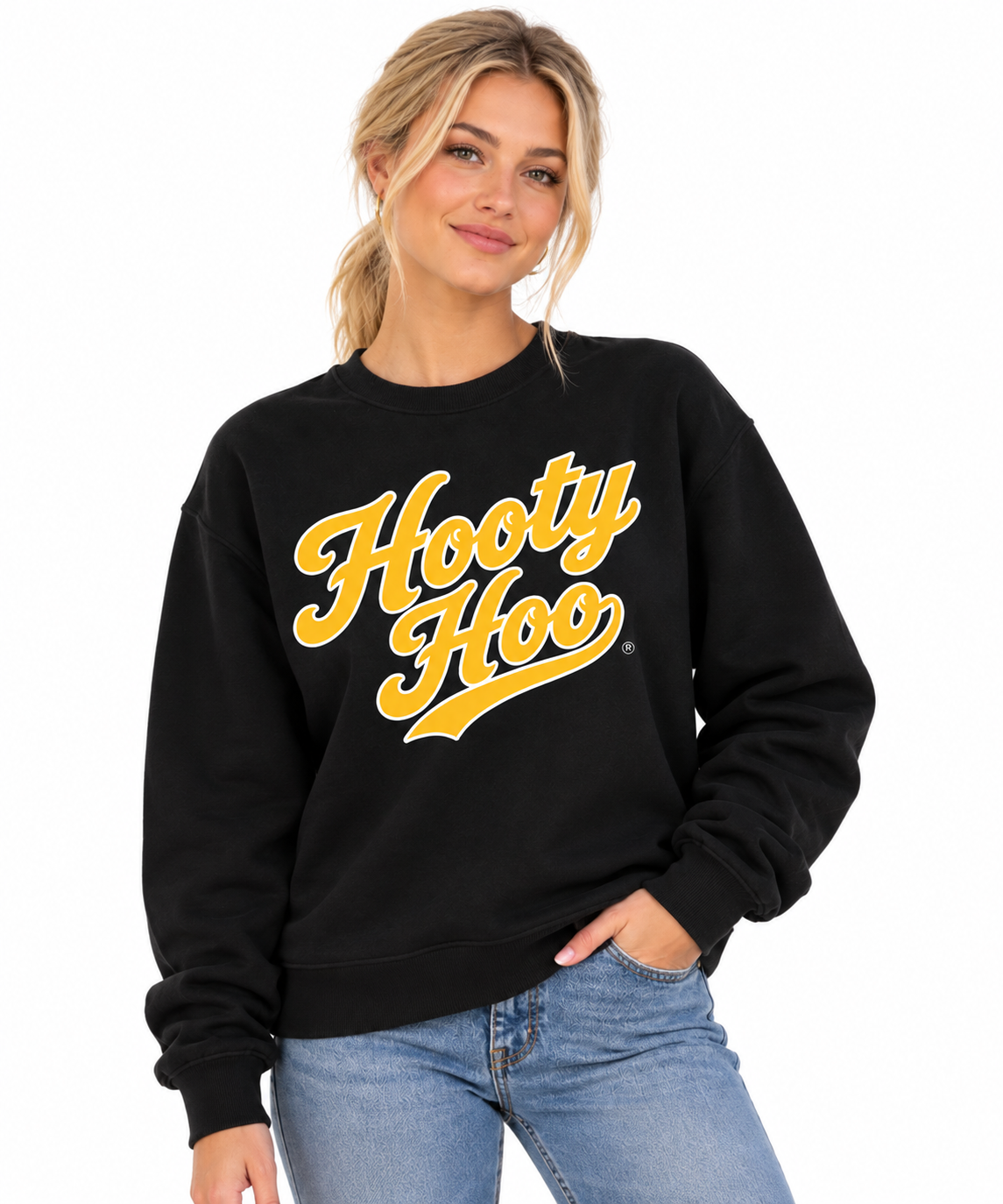 Kennesaw State Unisex Crewneck |"Hooty Hoo" Black Crewneck