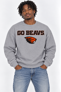 Oregon State Unisex Crewneck |"Go Beavs" Grey Crewneck