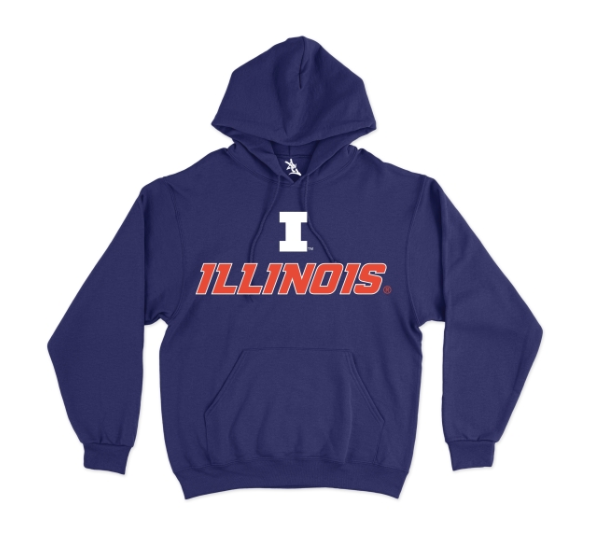 Illinois Unisex Hoodie |"I Illinois Stack" Navy Hoodie