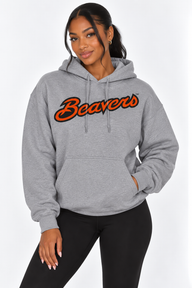 Oregon State Unisex Hoodie |"Beavers Script" Grey Hoodie