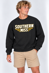 Southern Miss Unisex Crewneck |"Southern Miss" Black Crewneck