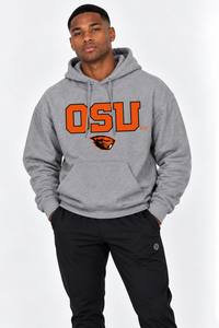 Oregon State Unisex Hoodie |"OSU w/ Beaver Head" Grey Hoodie