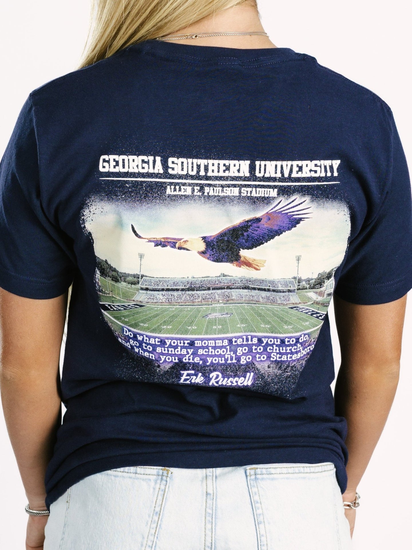 Georgia Southern Women's | "Stadium Flyover" T-Shirt - Arena GraffitiArena Graffiti