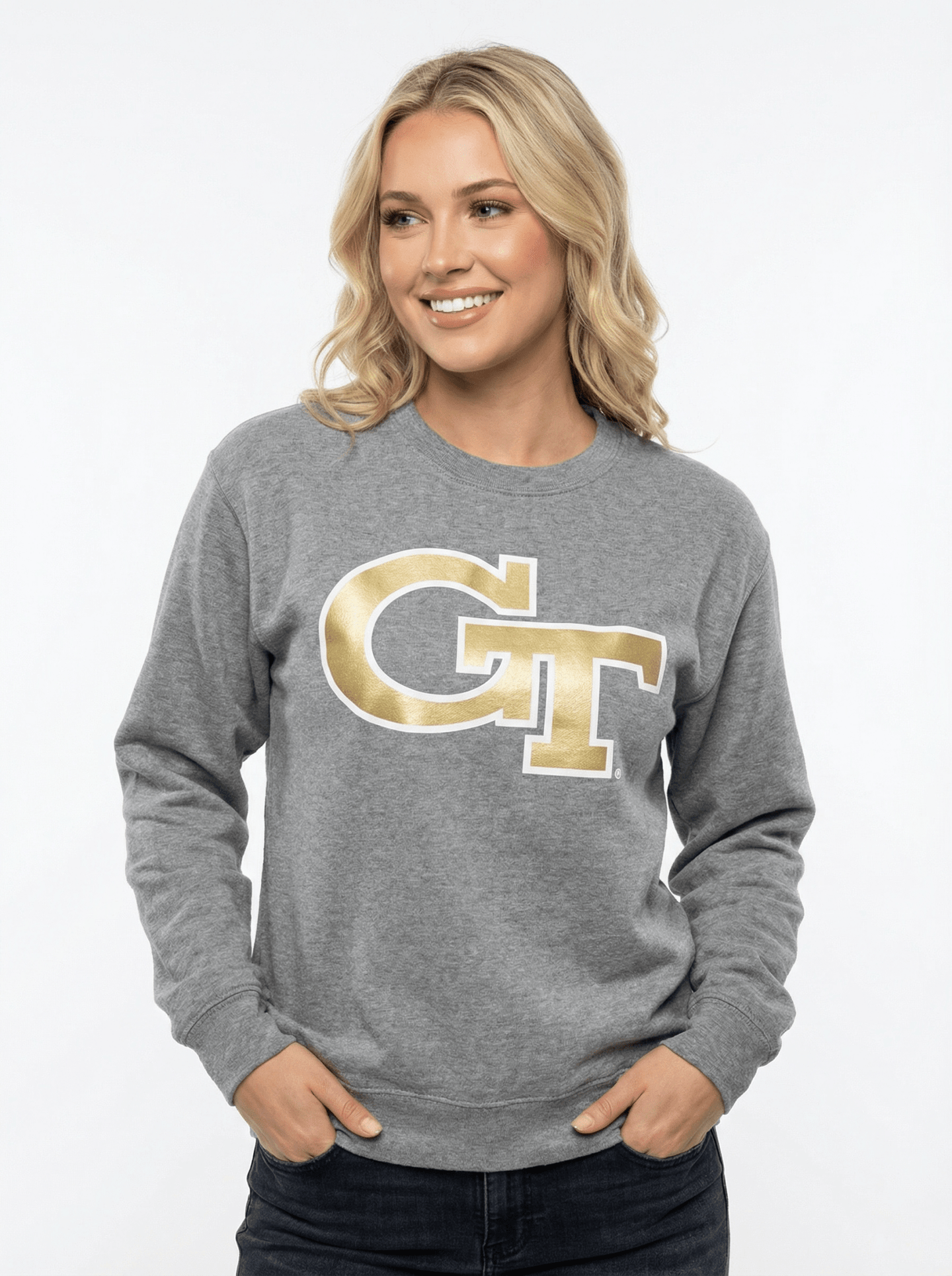 GT Yellow Jackets Women’s | “GT Crew” Crewneck - Arena GraffitiArena Graffiti