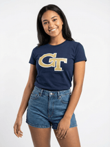 GT Yellow Jackets Women’s | “Tech Mark” Tee - Arena GraffitiArena Graffiti
