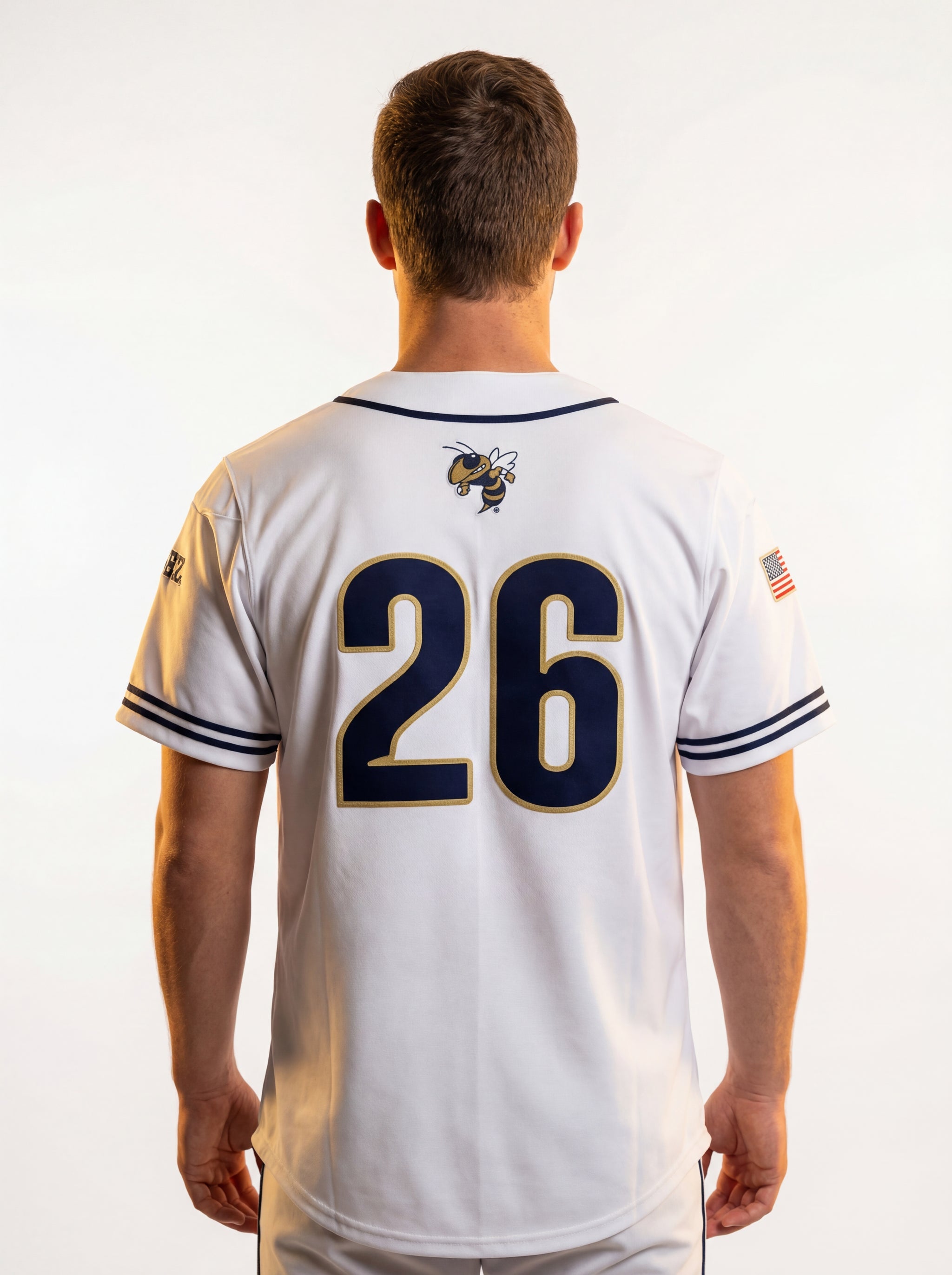GT Yellow Jackets Men's | “Lineup” Baseball Jersey