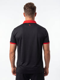Red collar UGA Bulldogs men's polo shirt by Arena Graffiti featuring the "Red Collar Mark" logo on the chest.