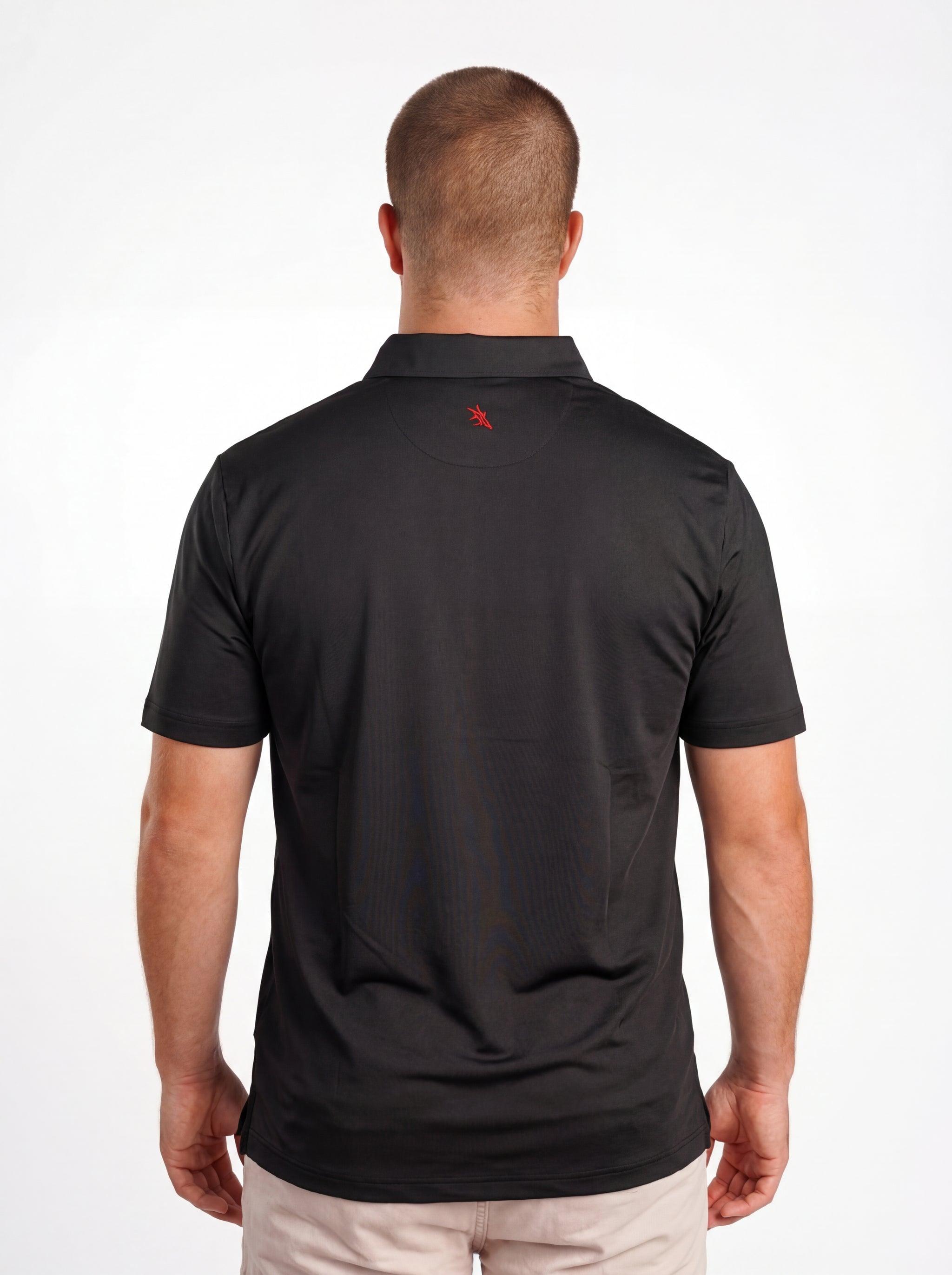 UGA Bulldogs men's blackout Dawg polo shirt by Arena Graffiti, black fabric with team logo and athletic style.