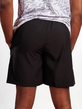 Black UGA Bulldogs men's "Blackout UGA" shorts by Arena Graffiti, featuring team logo and athletic design.
