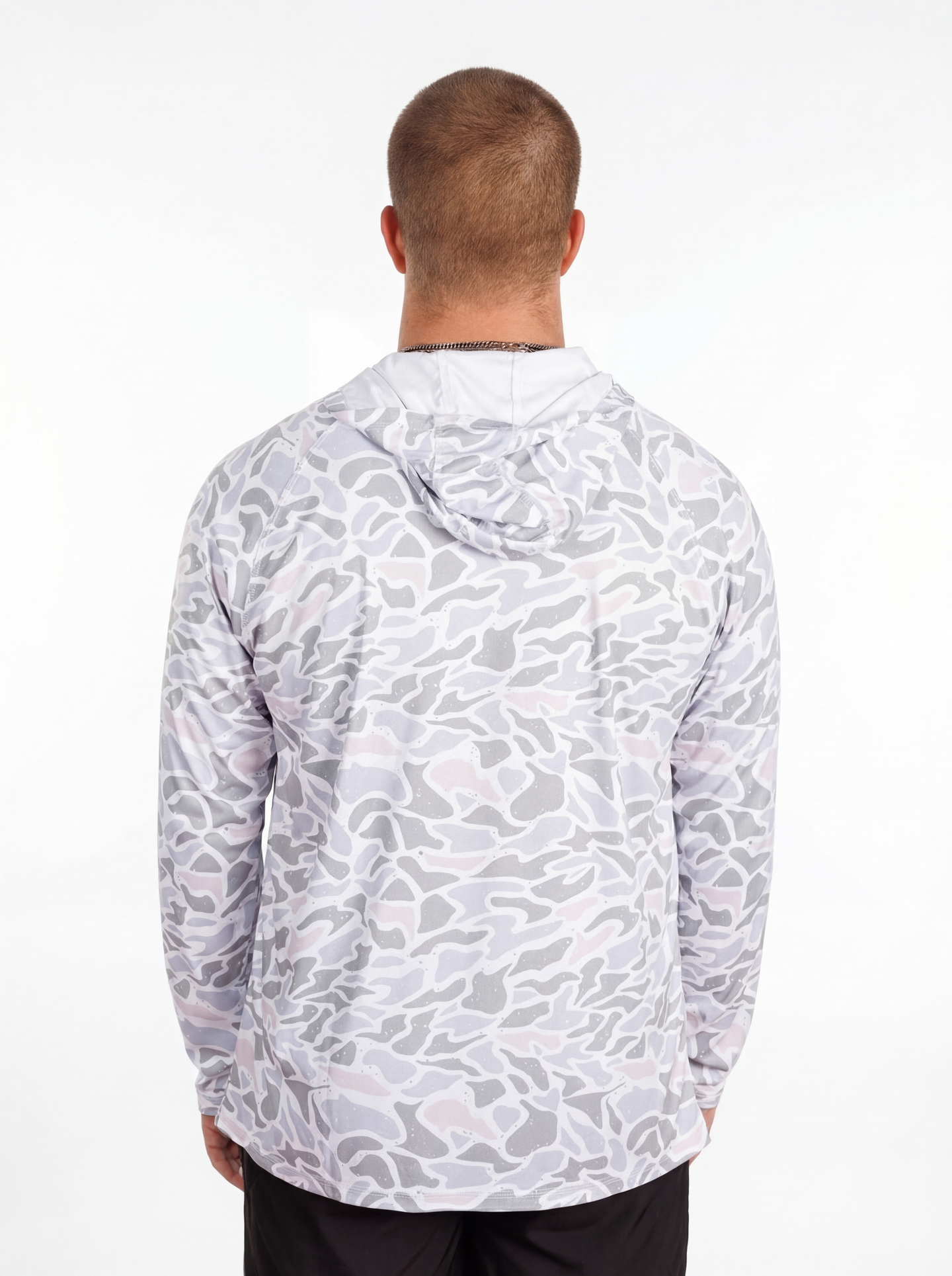 UGA Bulldogs men's Camo G Angler fishing shirt by Arena Graffiti, featuring camo pattern and fishing-themed design.