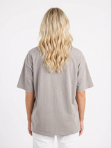 UGA Bulldogs Women's Silver Dawg Tee by Arena Graffiti, featuring a silver graphic design on a casual women's t-shirt.