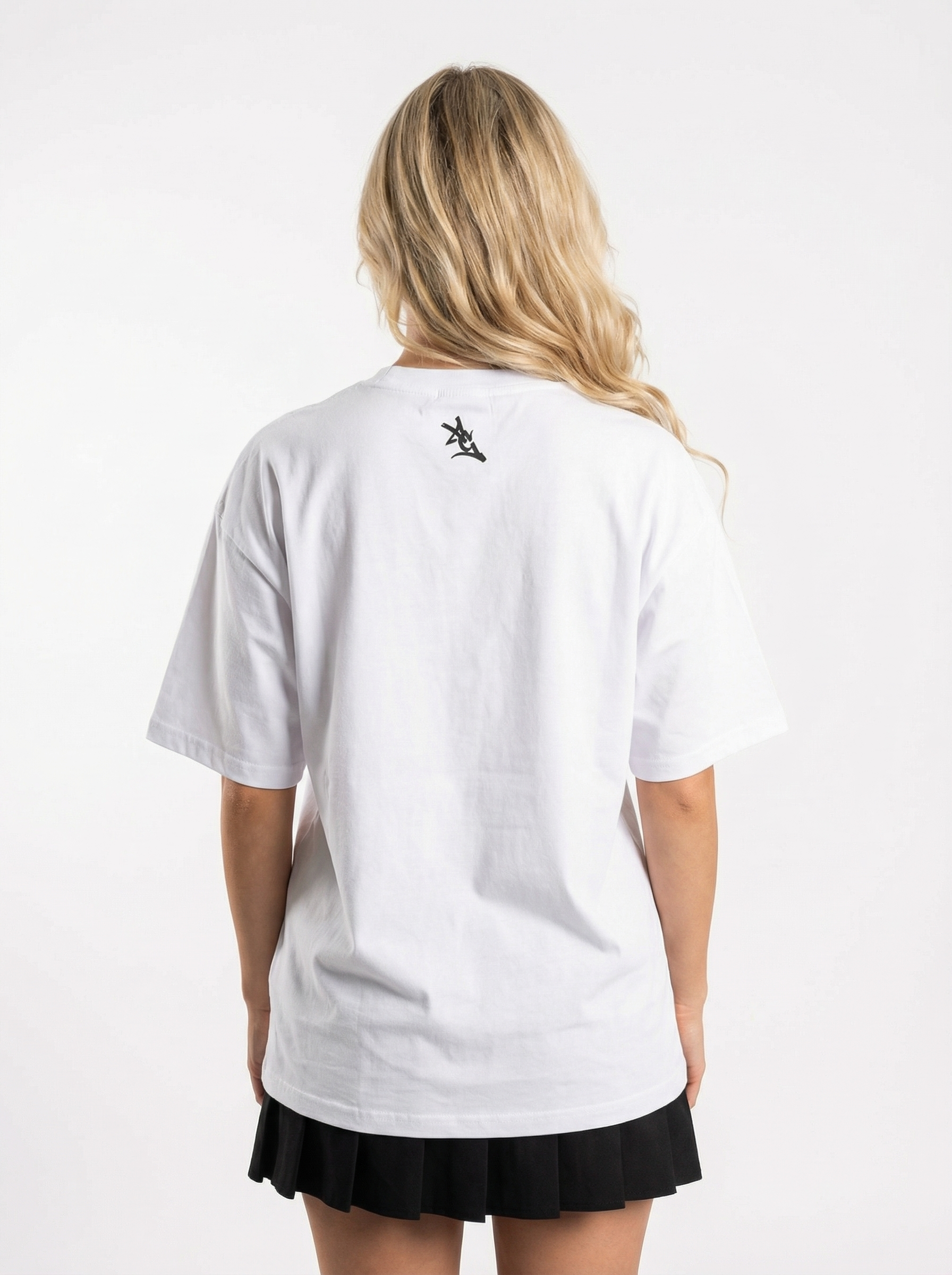White UGA Bulldogs women’s heavyweight tee by Arena Graffiti showing the front design with team logo and bold lettering.