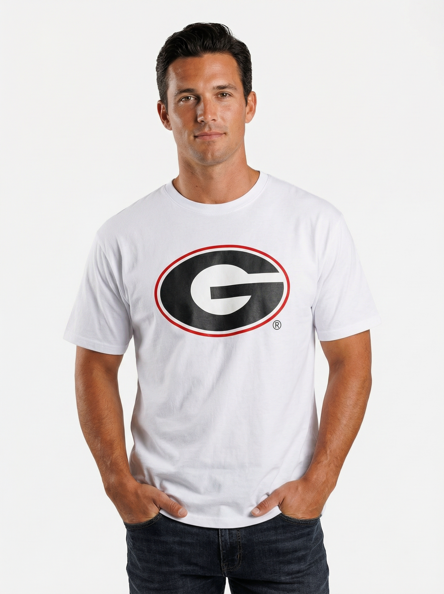 UGA Bulldogs Men’s | “White Mark Heavyweight” Tee