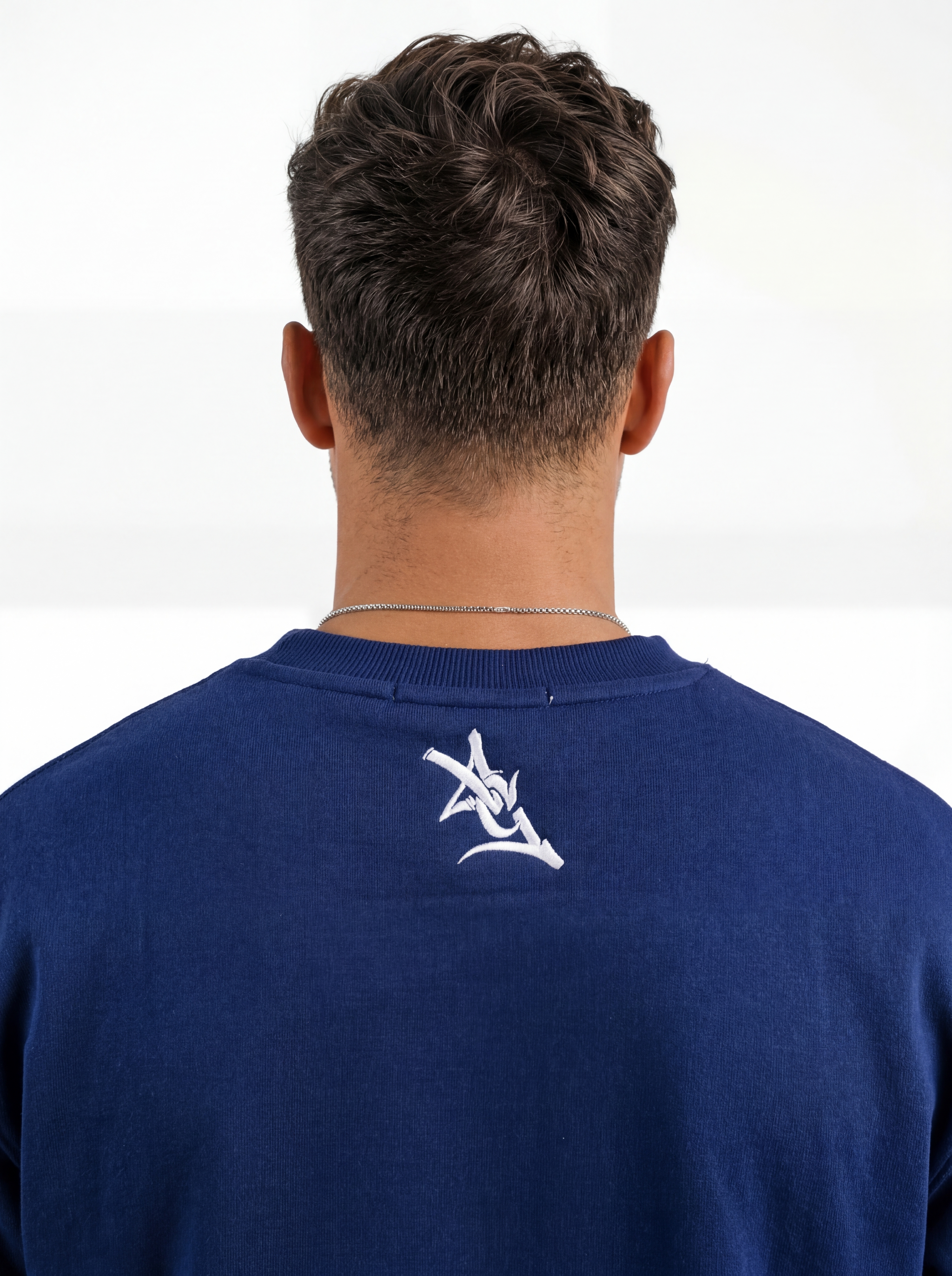 Georgia Southern men's "Strutter" heavyweight crewneck sweatshirt by Arena Graffiti, shown in dark color with team logo.
