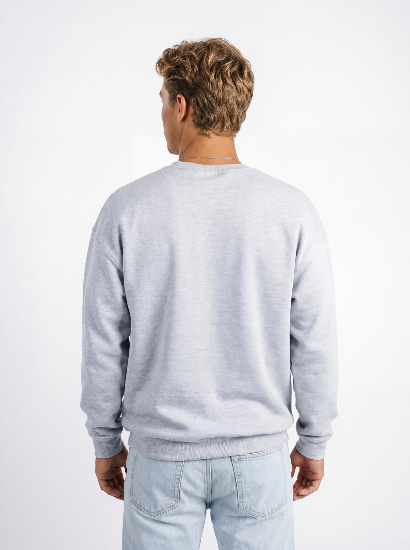 Georgia Southern Men's Arena Graffiti "Strutter" grey crewneck sweatshirt with logo and design detail on front.
