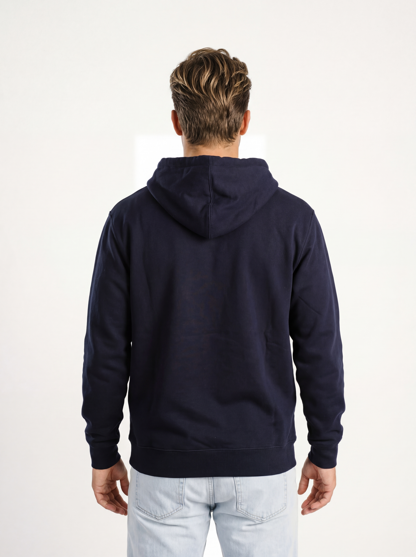 Georgia Southern men's navy hoodie by Arena Graffiti featuring "Strutter" logo and front pouch pocket.