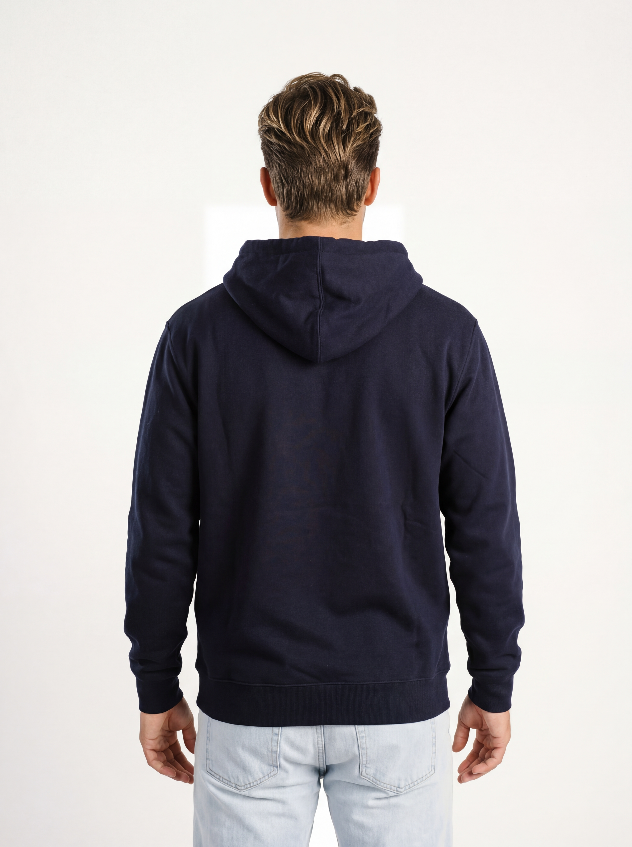 Georgia Southern men's navy hoodie by Arena Graffiti featuring "Strutter" logo and front pouch pocket.