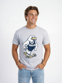 Georgia Southern Men's "Strutter" grey T-shirt by Arena Graffiti, featuring a casual, comfortable fit and team logo design.