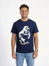 Georgia Southern Men's navy "Strutter" T-shirt by Arena Graffiti, featuring team logo and comfortable cotton fabric.