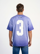 Georgia Southern Men's navy acid wash T-shirt by Arena Graffiti featuring a bold "3" print and casual fit.