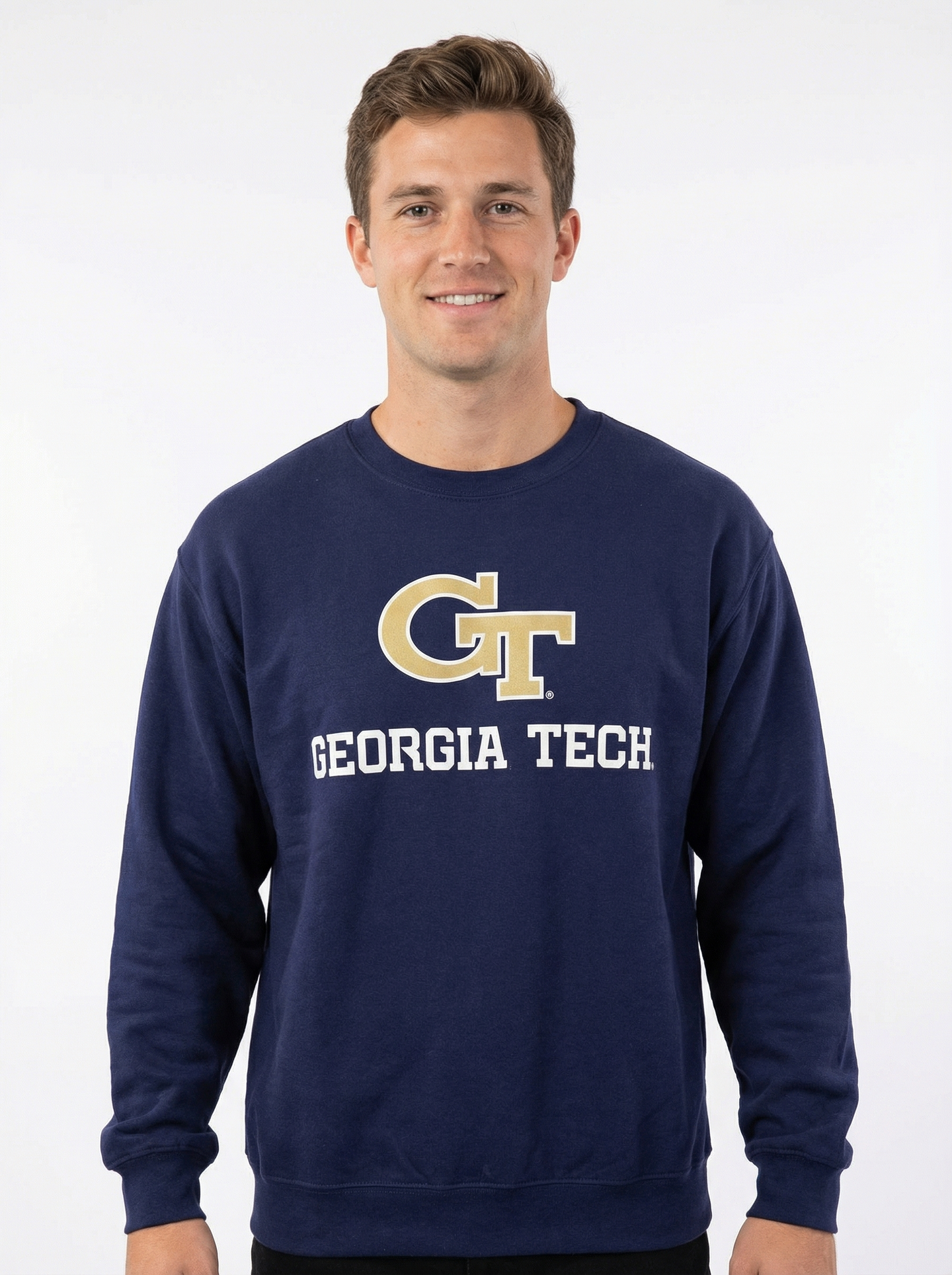 GT Yellow Jackets Men’s | “Tech Crew” Crewneck