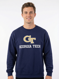GT Yellow Jackets Men’s | “Tech Crew” Crewneck