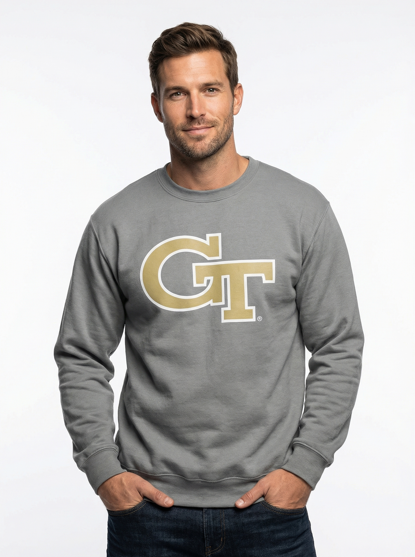 GT Yellow Jackets Men’s | “GT Crew” Crewneck