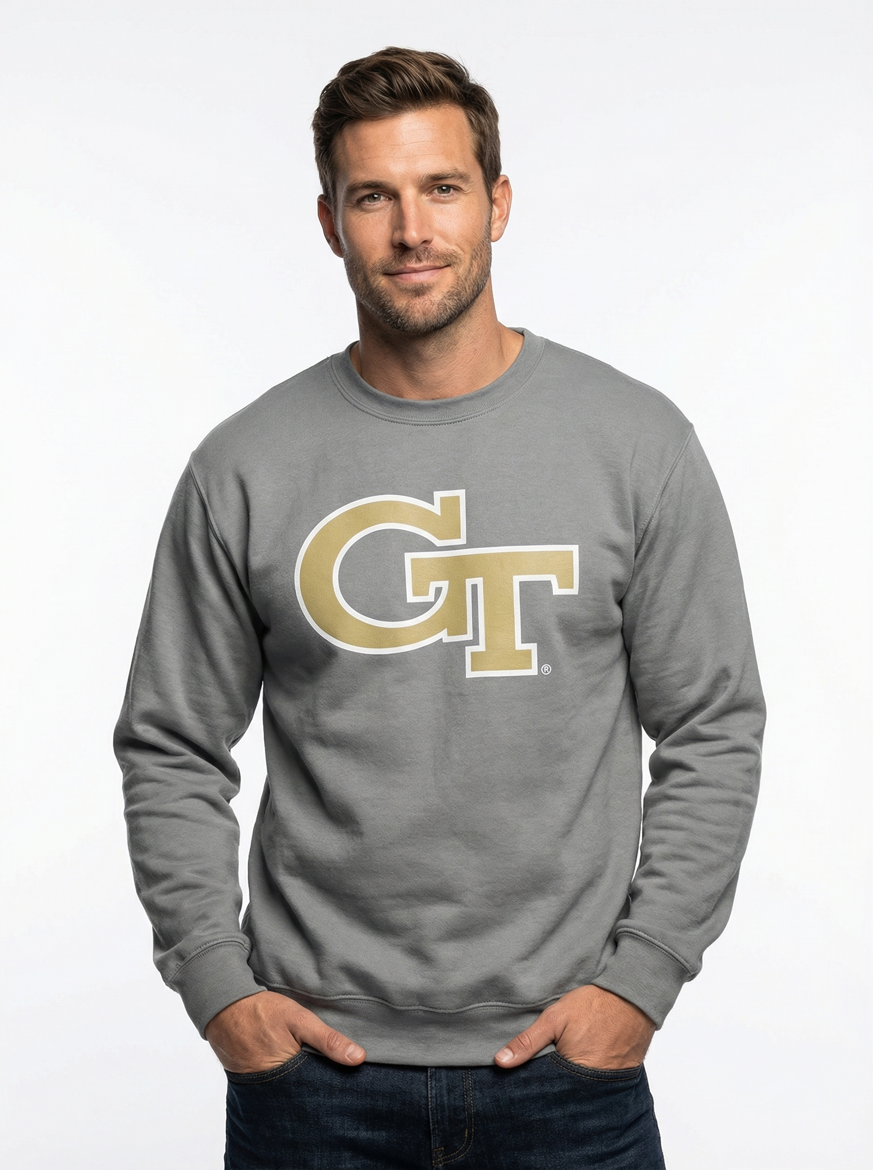 GT Yellow Jackets Men’s | “GT Crew” Crewneck