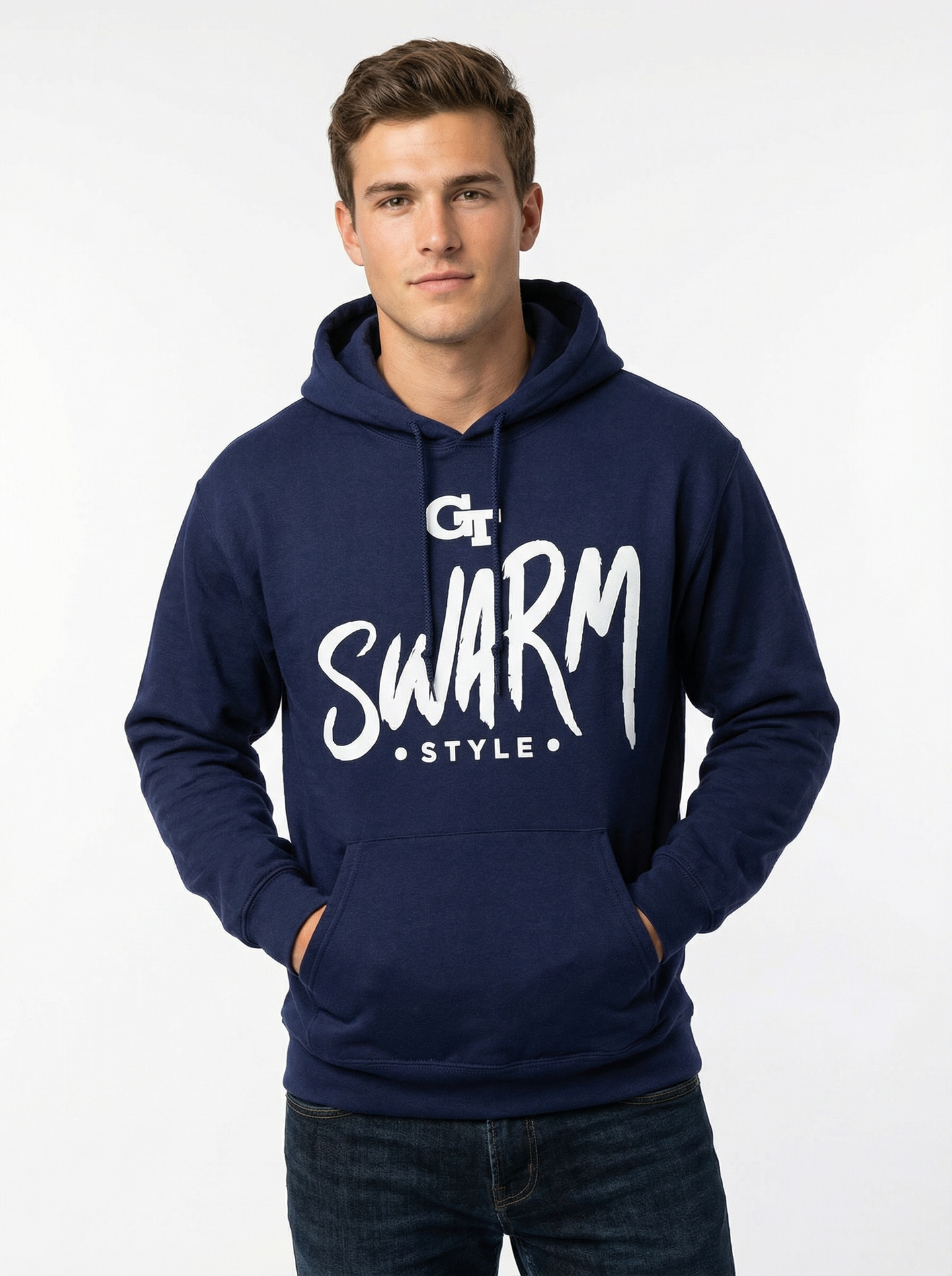 GT Yellow Jackets Men’s | “Swarm” Hoodie