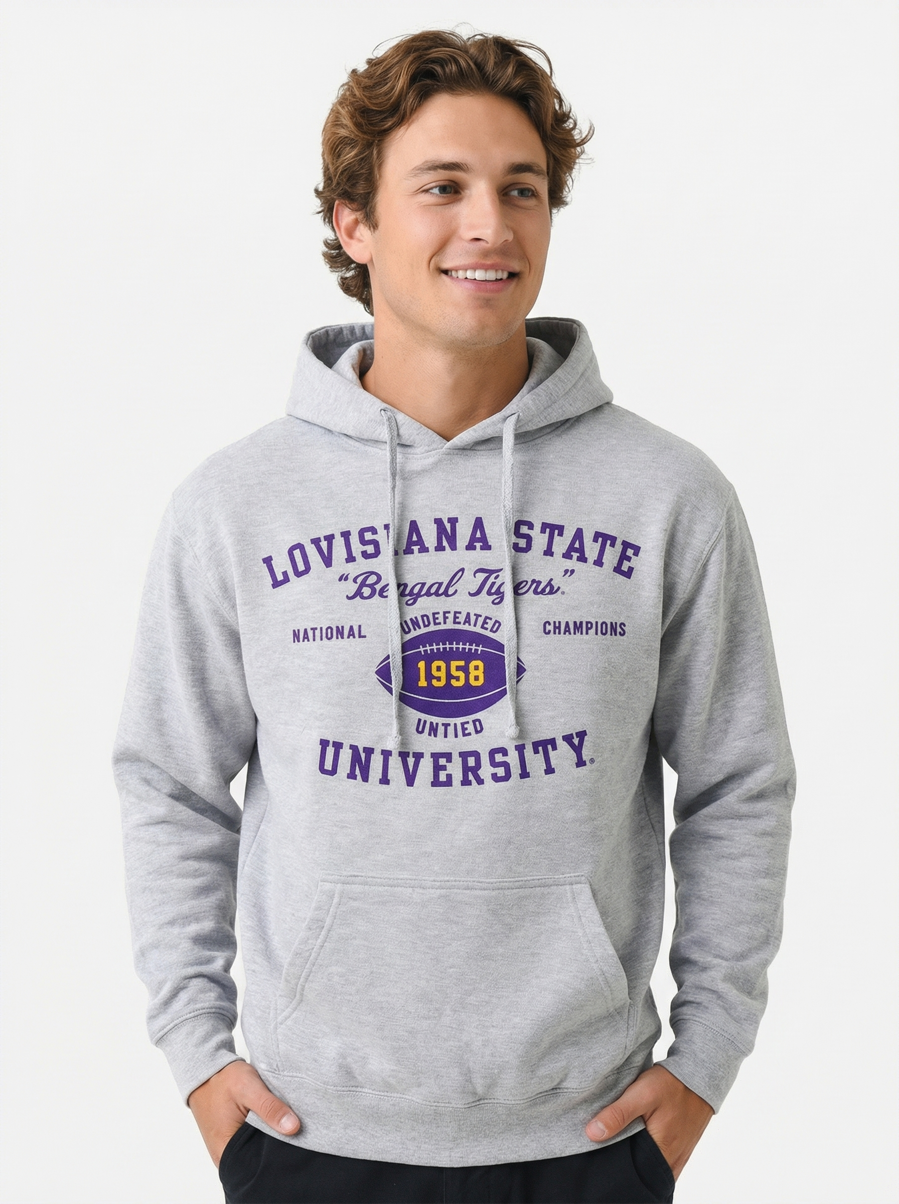 LSU Tigers Men's | "Retro 1958" Hoodie