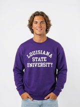 LSU Tigers Men's | "Retro Louisiana State Univ Block" Crewneck