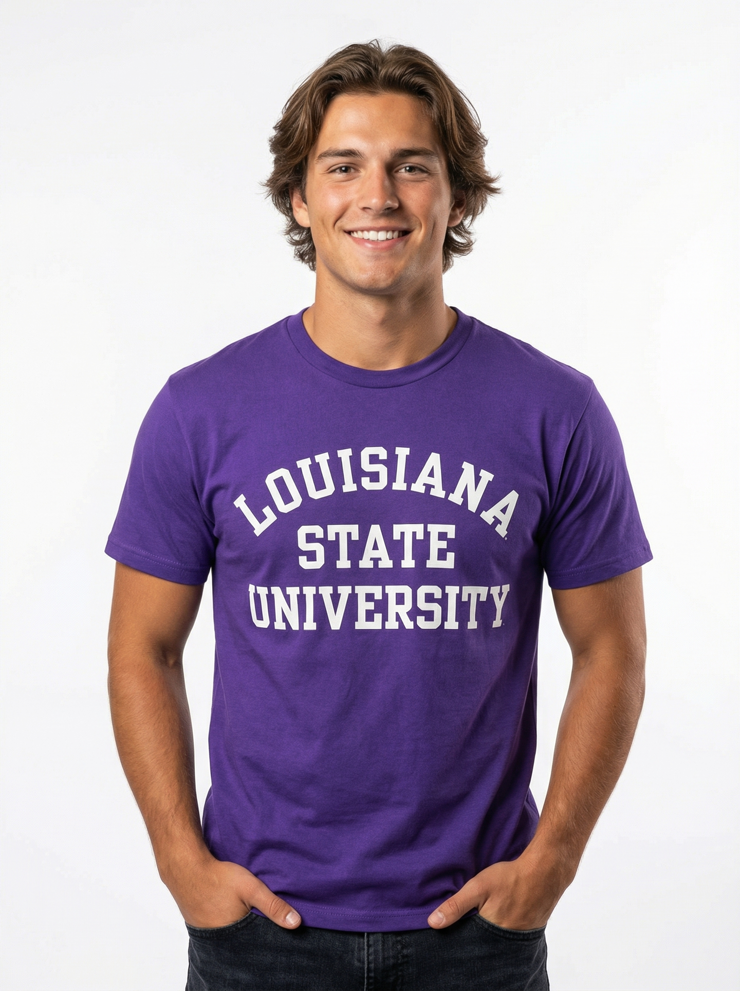 LSU Tigers Men's | "Louisiana State Univ Block" T-Shirt