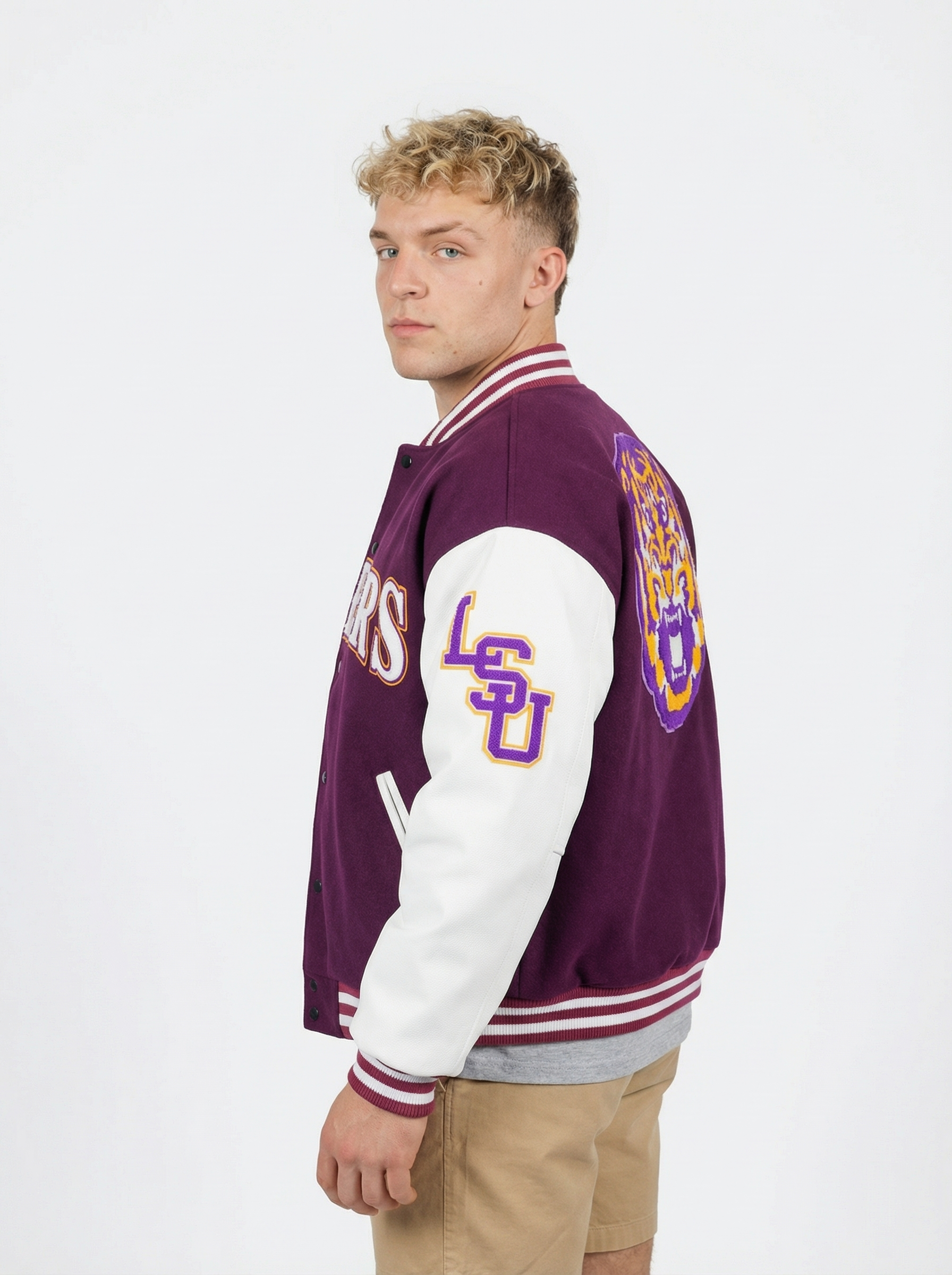 LSU Tigers Men's | "Varsity Mike" Letterman Jacket