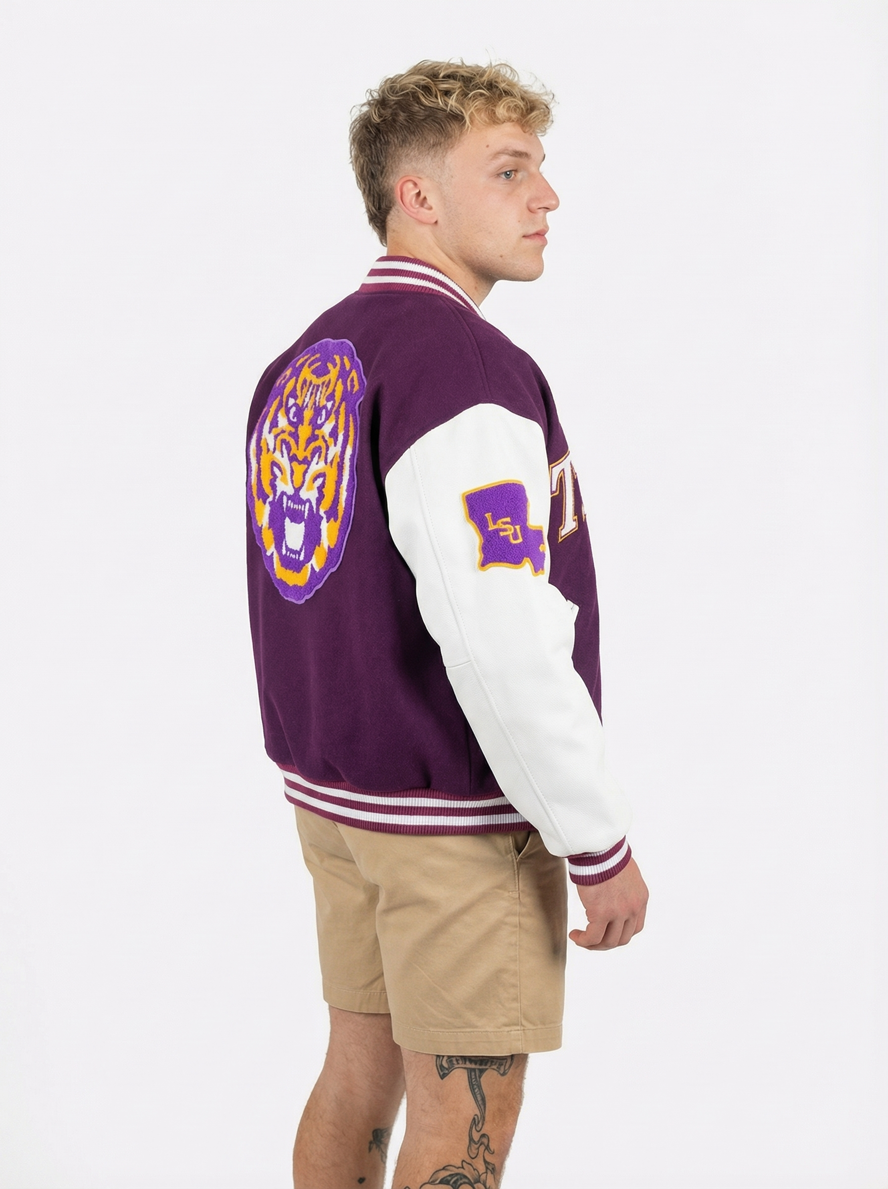 LSU Tigers Men's | "Varsity Mike" Letterman Jacket