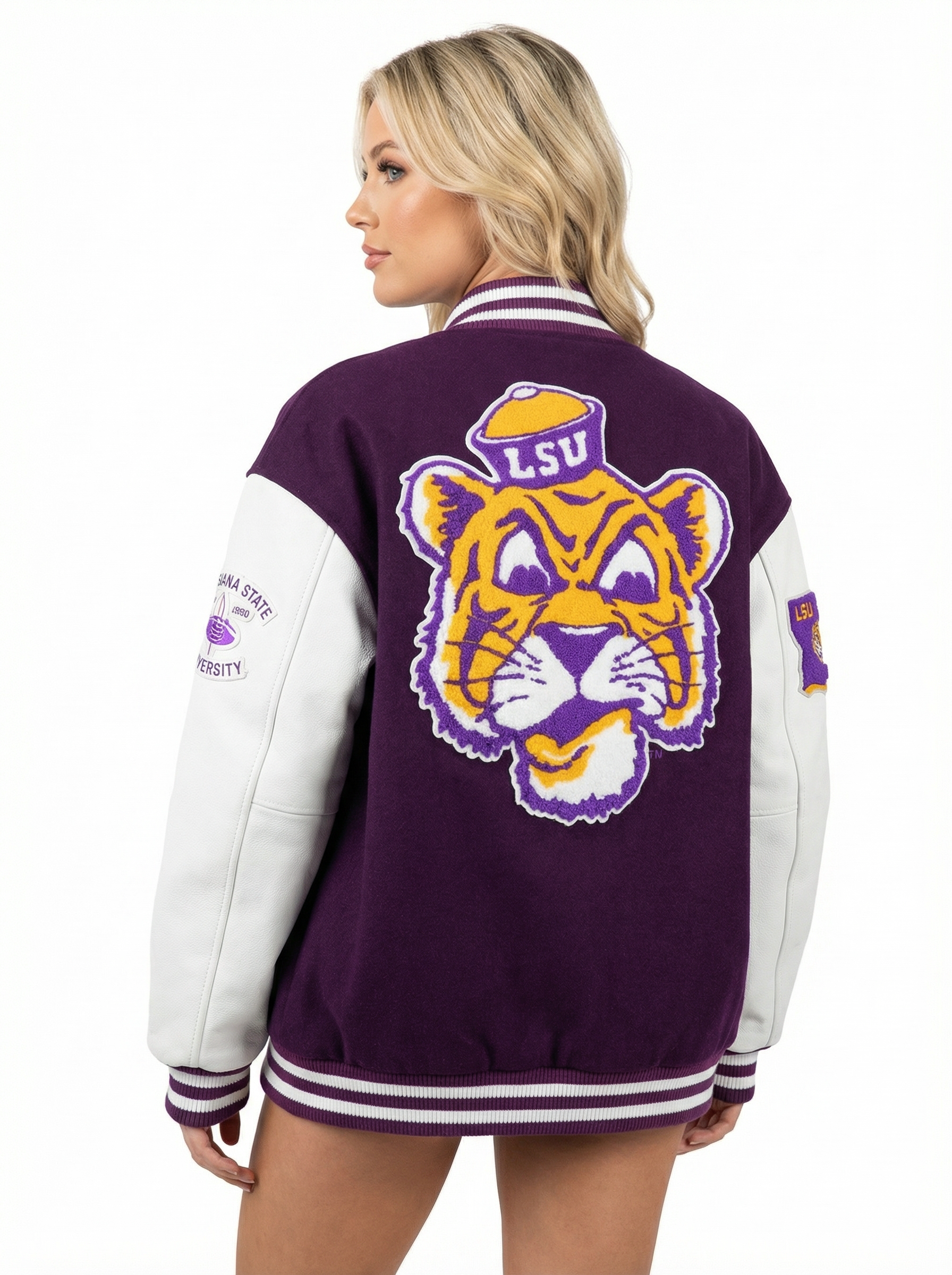 LSU Tigers Women's | "Varsity Retro Mike" Letterman Jacket