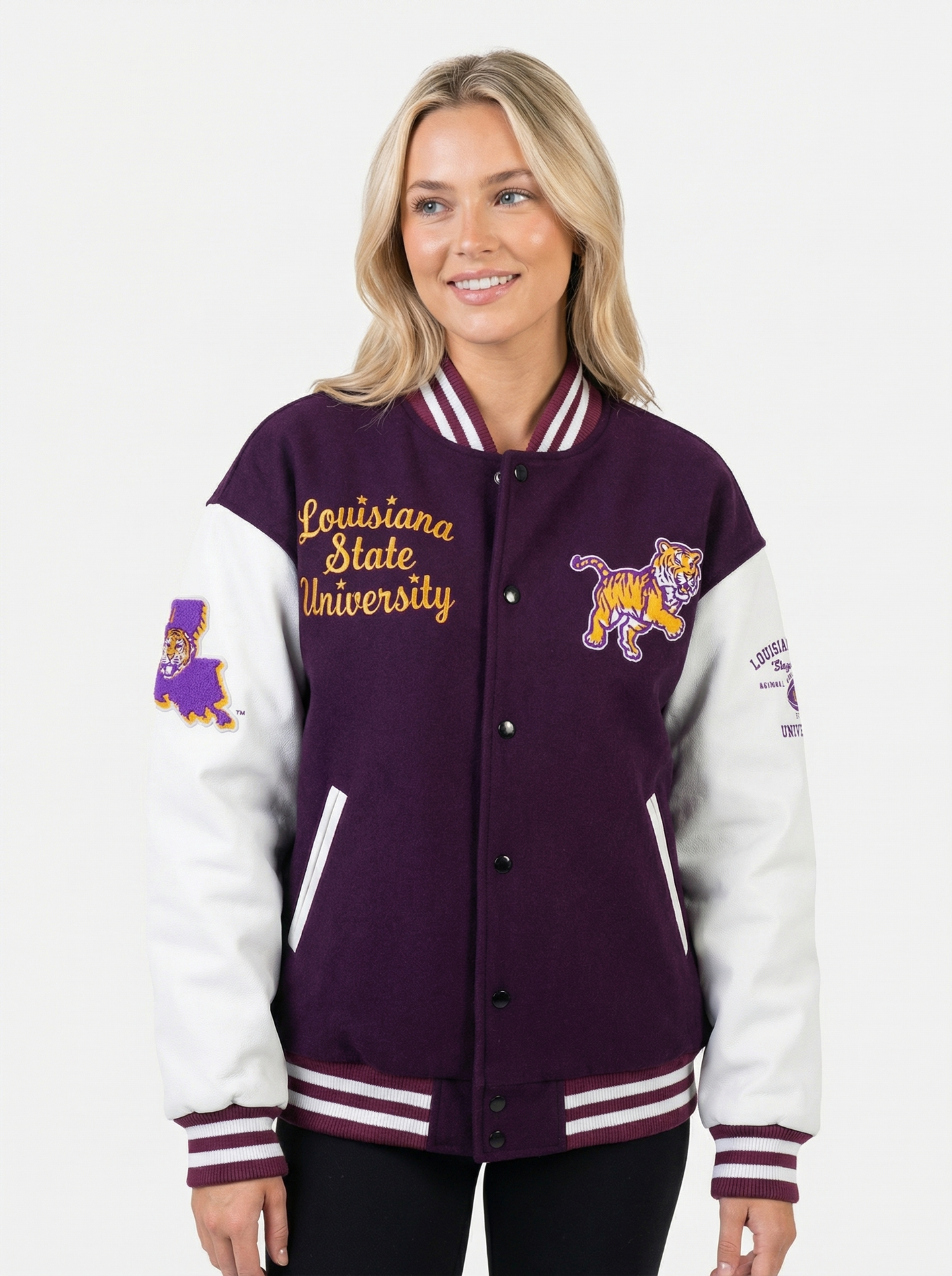 LSU Tigers Women's | "Varsity Retro Mike" Letterman Jacket