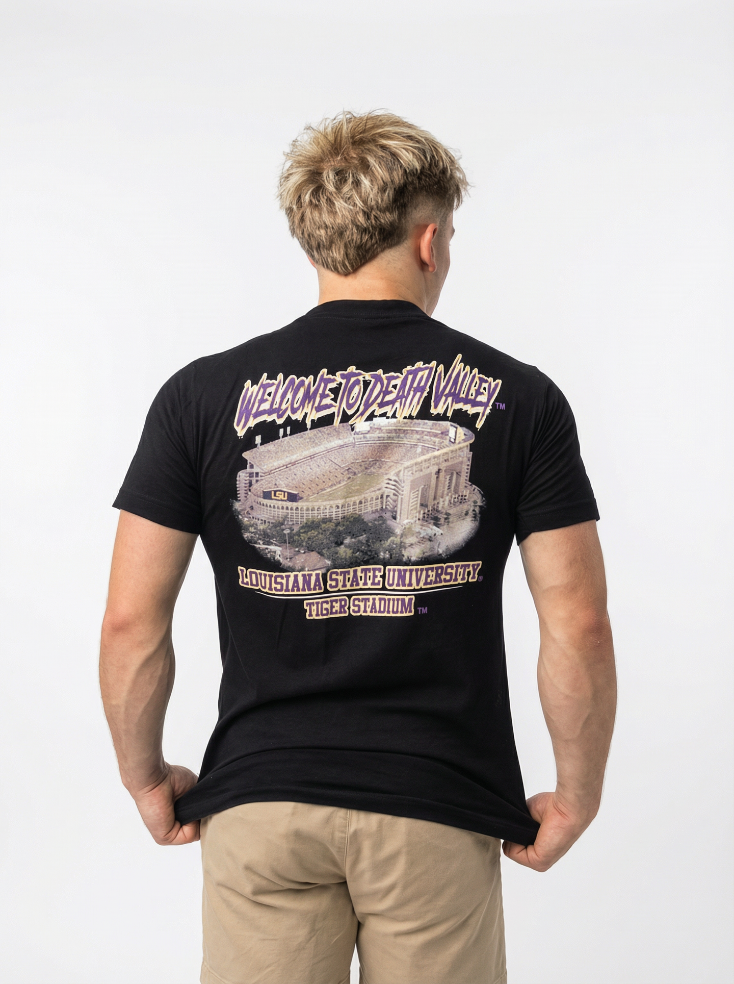 LSU Tigers Men's | "Death Valley" Black T-Shirt