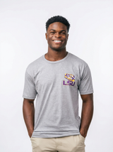 LSU Tigers Men's | "Saturday Night In Baton Rouge" Grey T-Shirt