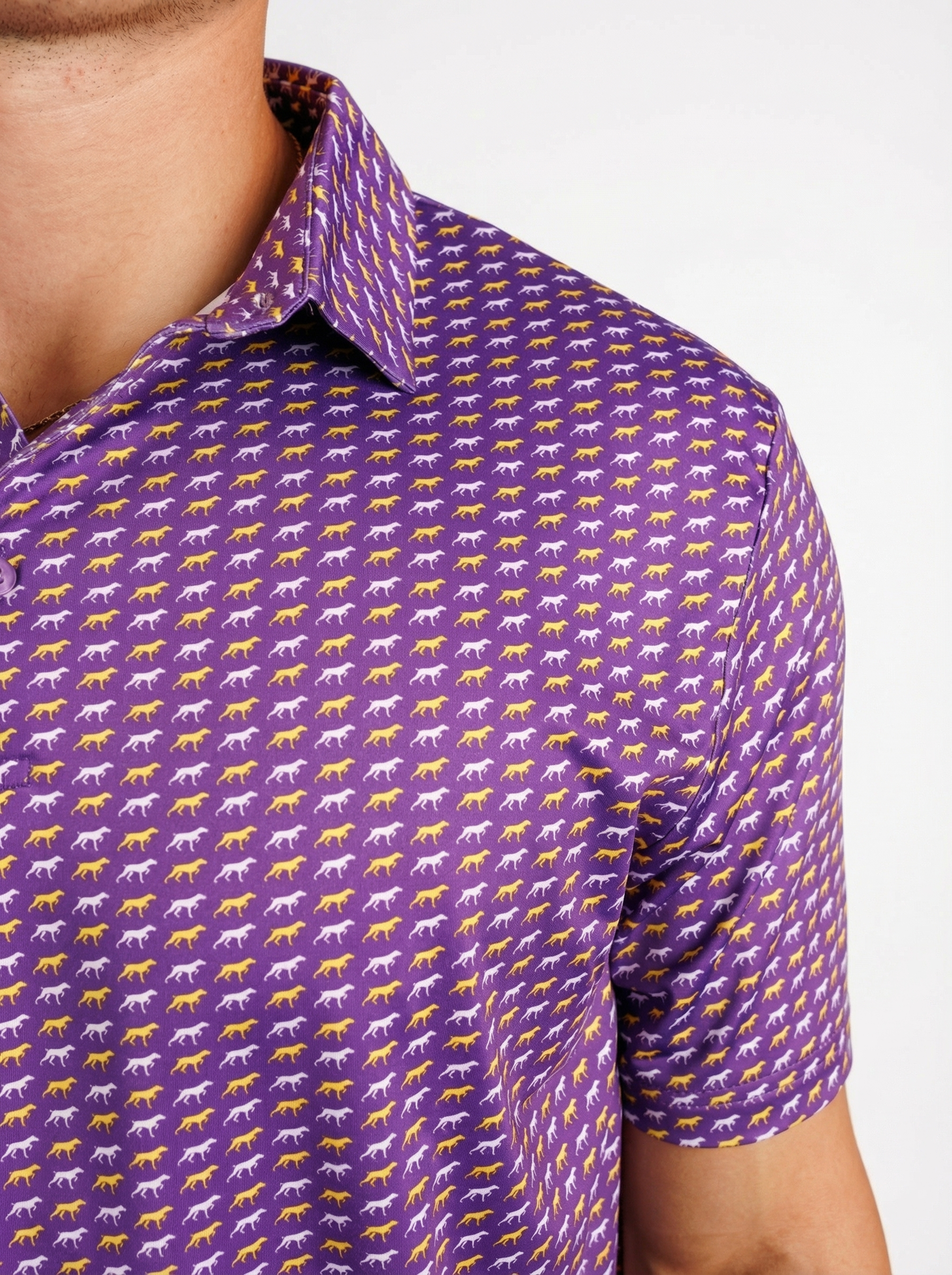 LSU Tigers Men's | "Sublimated Dogs" Polo