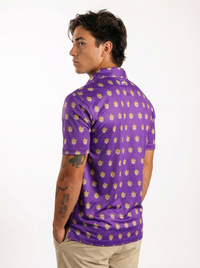 LSU Tigers Men's | "Retro Mike Head Sublimated" Polo