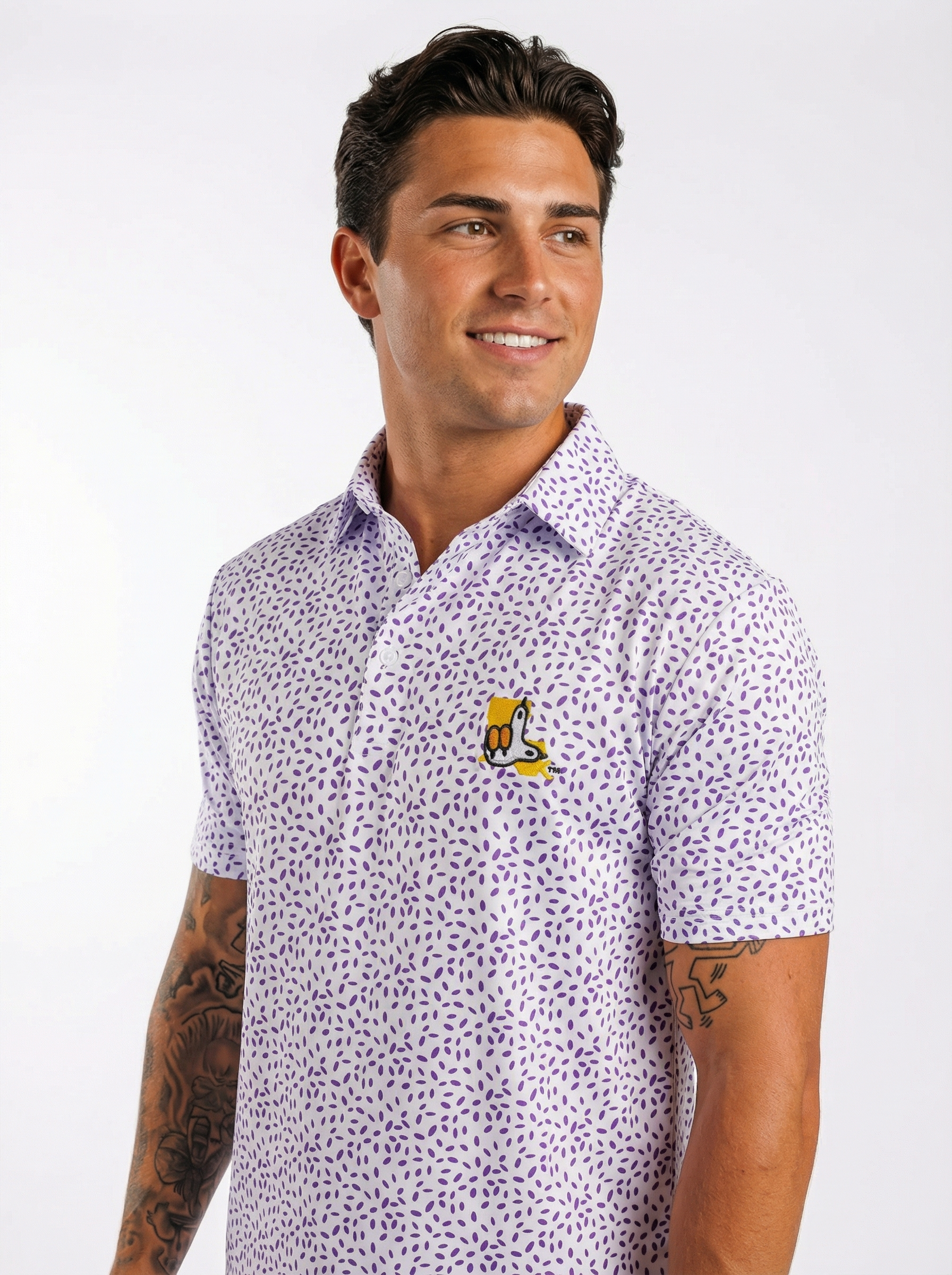 LSU Tigers Men's | "Paw L Splatter" Polo