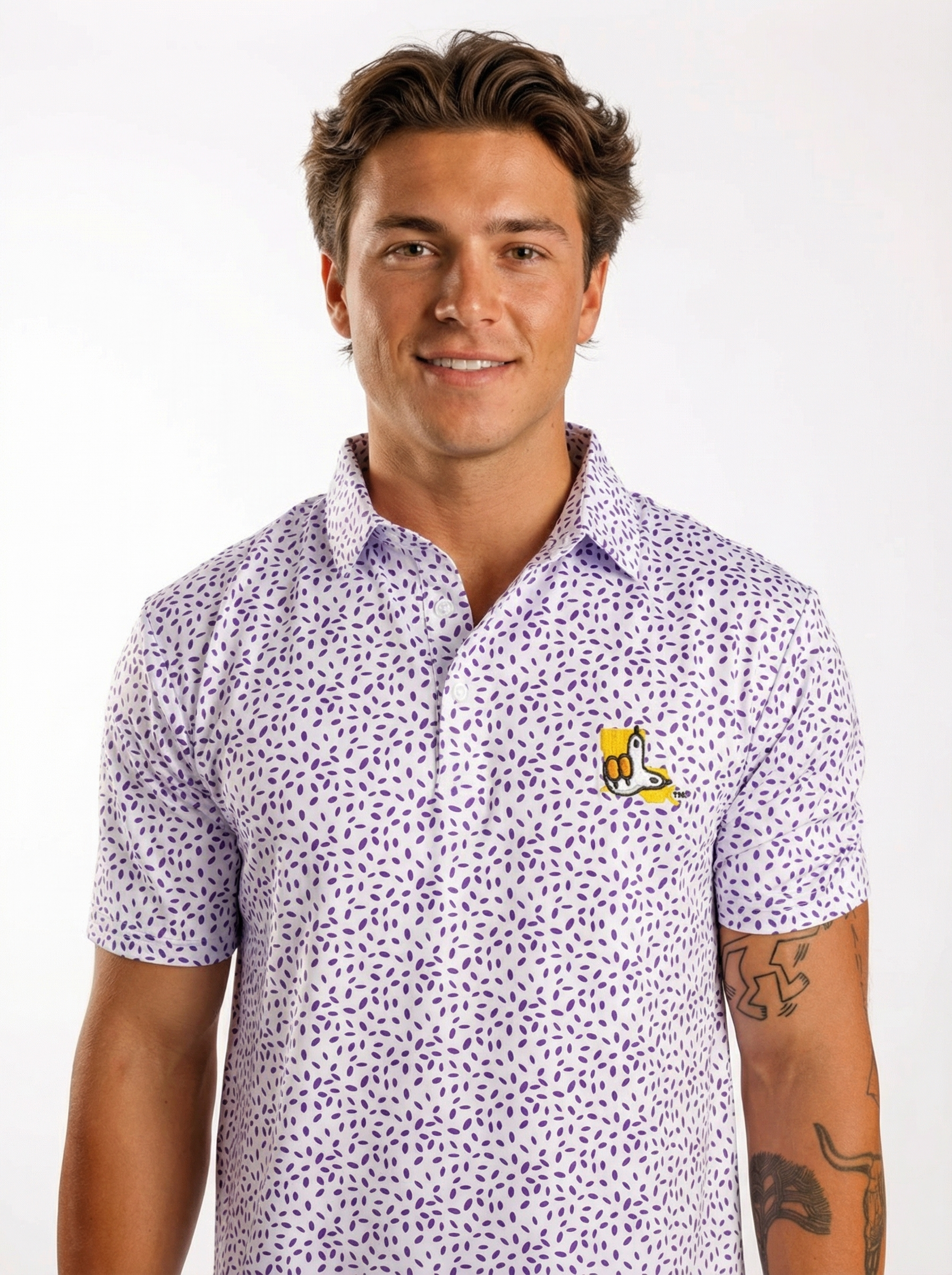LSU Tigers Men's | "Paw L Splatter" Polo