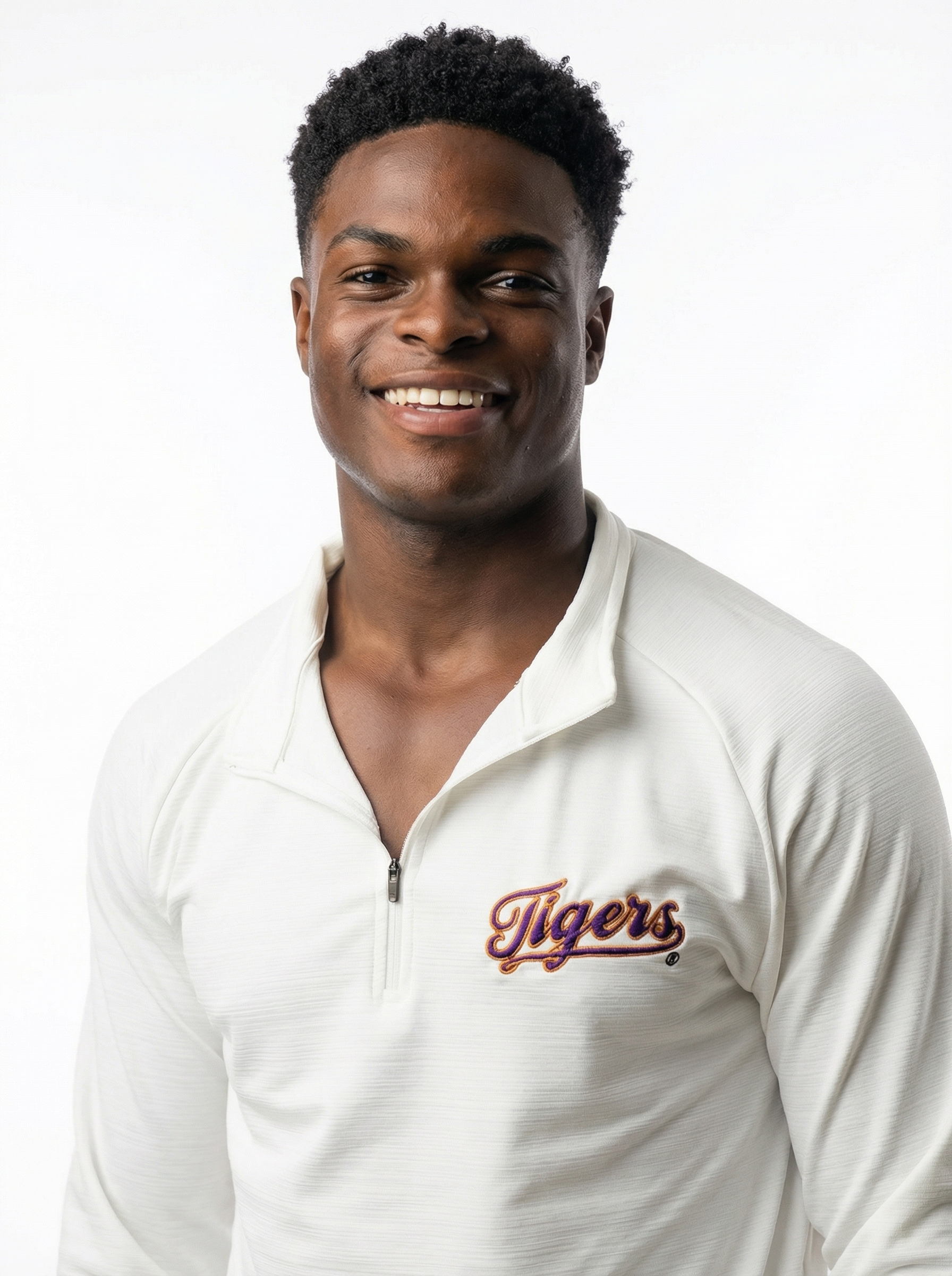 LSU Tigers Men's | "Tigers Script" 1/4 Zip