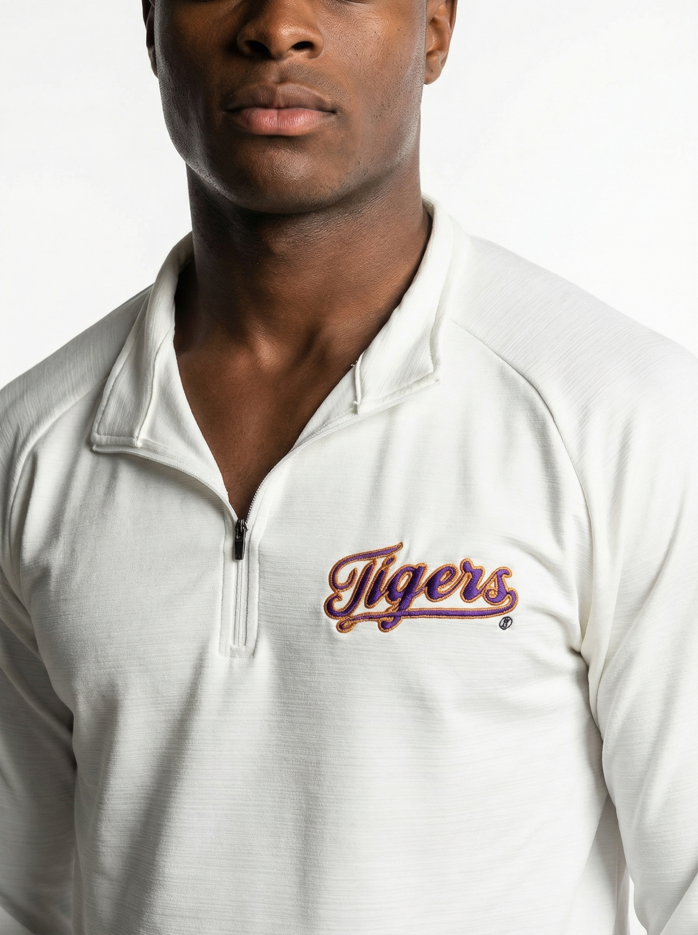 LSU Tigers Men's | "Tigers Script" 1/4 Zip