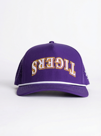 LSU Tigers Unisex | "Upside Down Tigers" Moisture Wicking Purple Hat