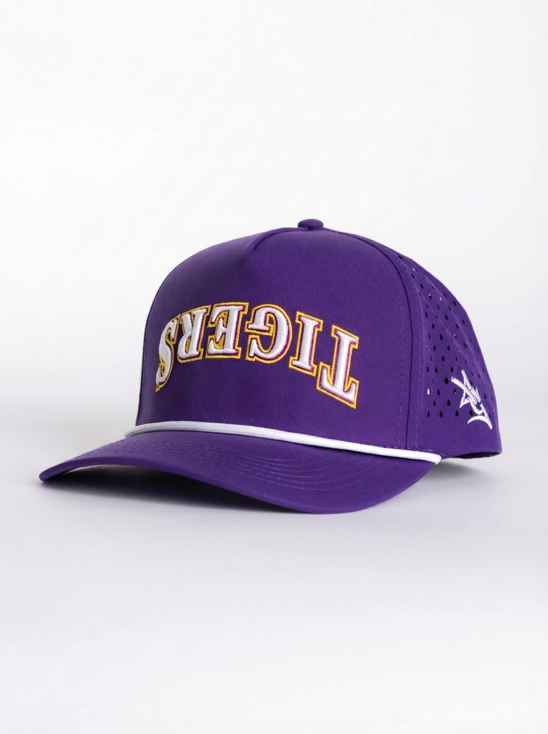 LSU Tigers Unisex | "Upside Down Tigers" Moisture Wicking Purple Hat